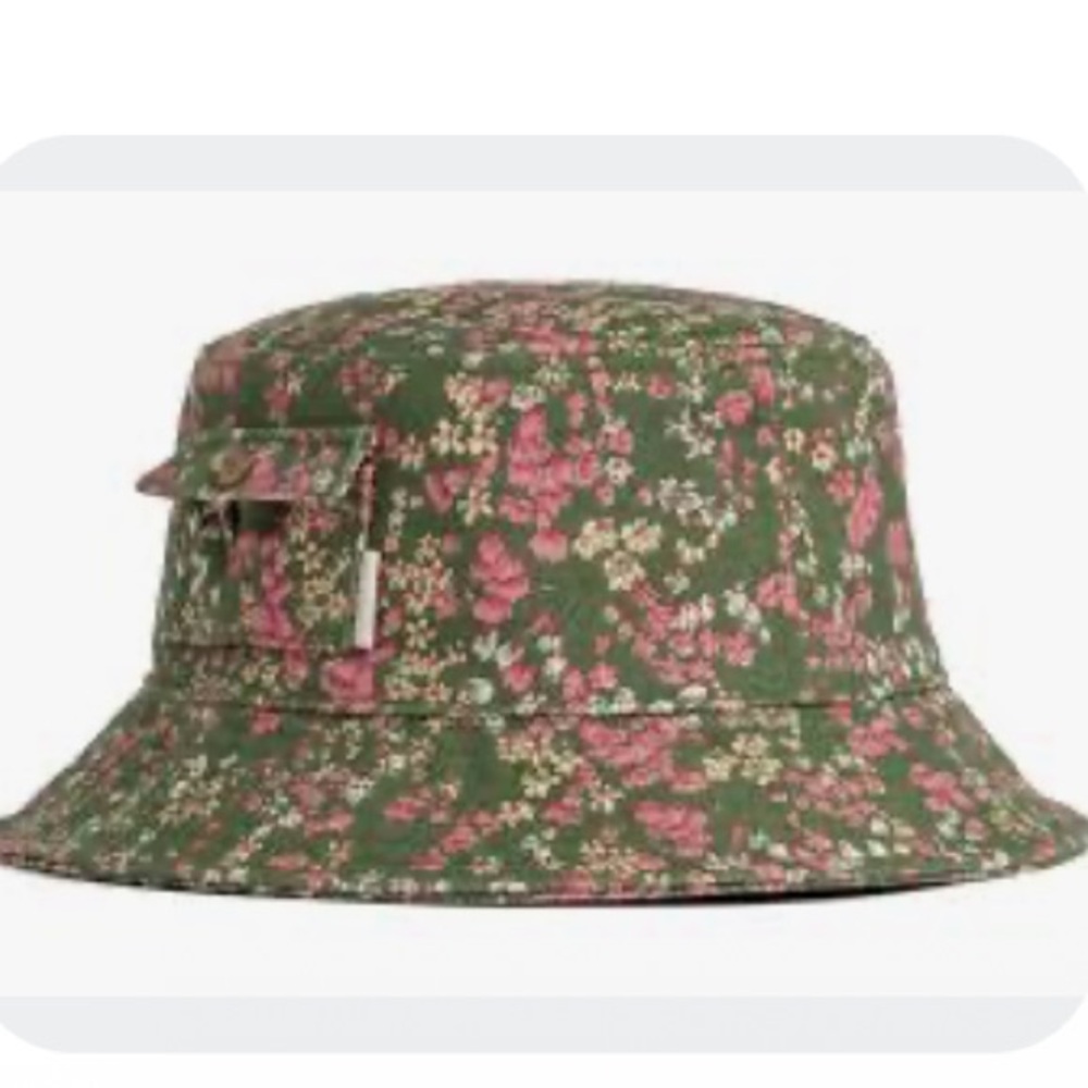 Aime Leon Dore  Floral Bucket Hat in Green and Pink